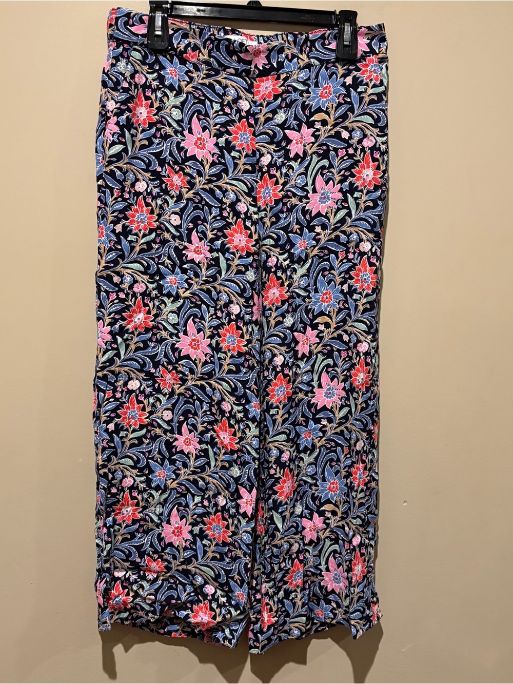 LOFT  viscose Wide-Leg Pants  Floral Print size M